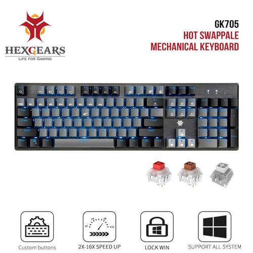HEXGEARS GK715 Kailh BOX Switch Gaming Keyboard