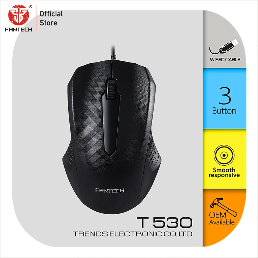 Fantech PC Mouse 1200 DPI Essential Ergonomic Notebook Mouse