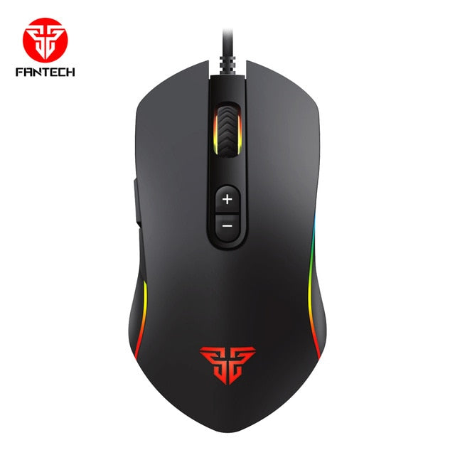 FANTECH X9 Gaming Mouse 4800DPI Programmable 7 Buttons RGB Backlit USB Wired Optical Mouse
